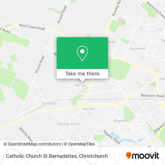 Catholic Church St Bernadettes map