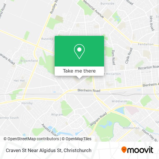 Craven St Near Algidus St map