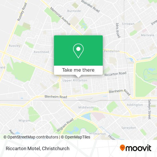 Riccarton Motel map