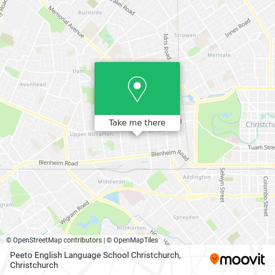 Peeto English Language School Christchurch地图