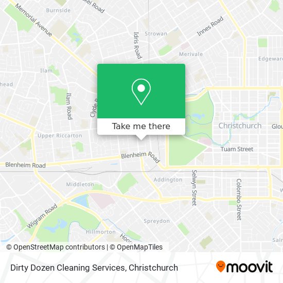 Dirty Dozen Cleaning Services map