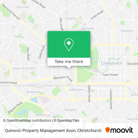 Quinovic Property Management Avon map