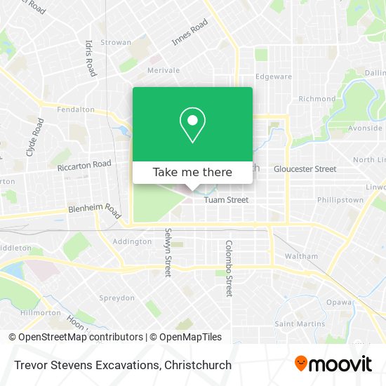 Trevor Stevens Excavations map
