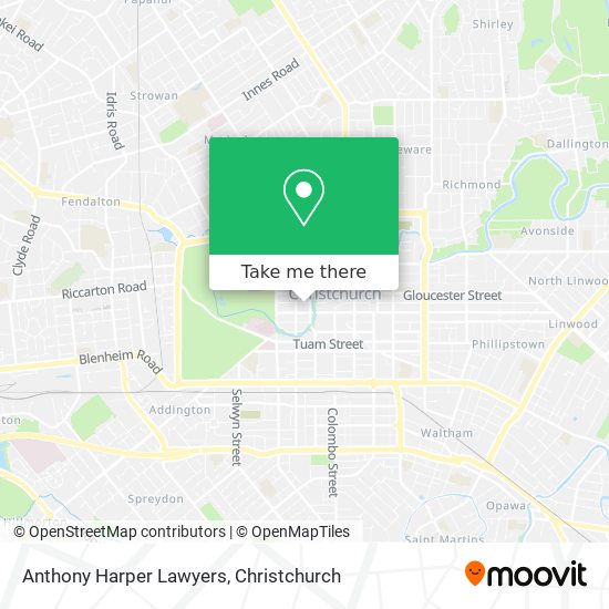 Anthony Harper Lawyers map