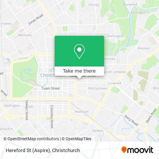 Hereford St (Aspire) map