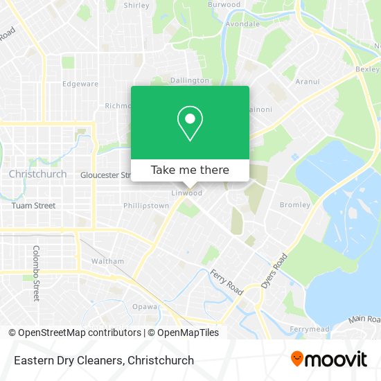 Eastern Dry Cleaners map