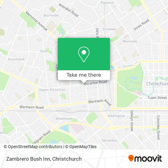 Zambrero Bush Inn map