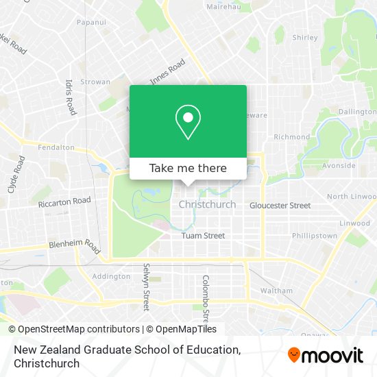 New Zealand Graduate School of Education map