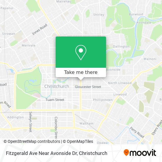 Fitzgerald Ave Near Avonside Dr map