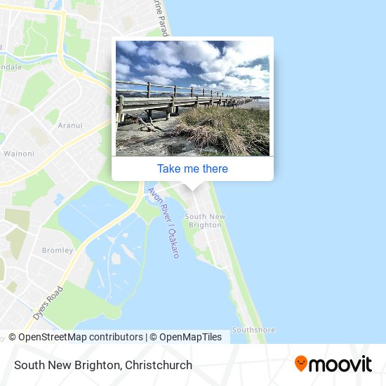 South New Brighton map