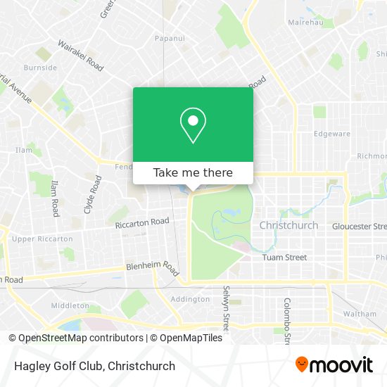 Hagley Golf Club map