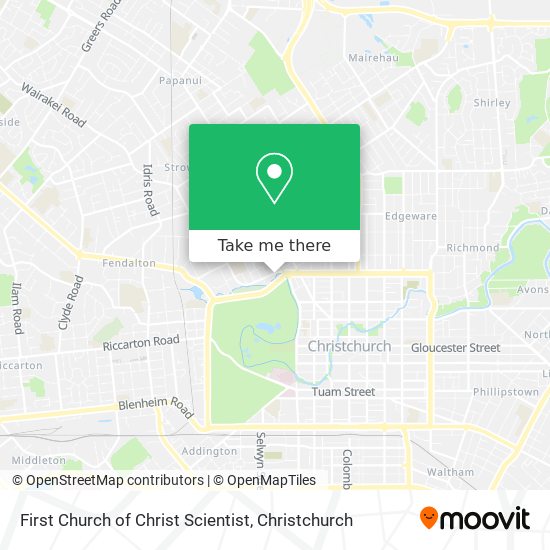 First Church of Christ Scientist map