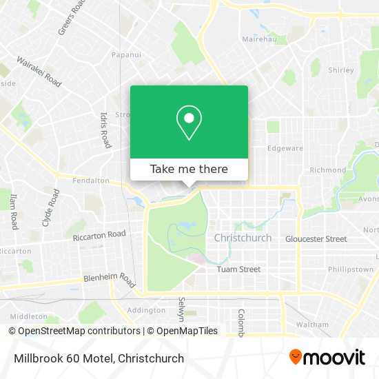Millbrook 60 Motel map