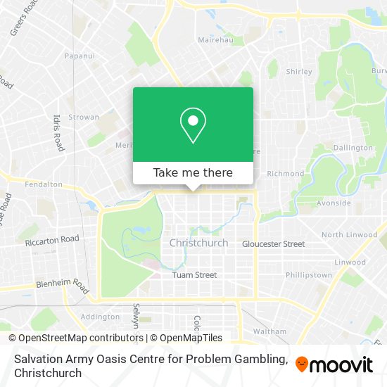 Salvation Army Oasis Centre for Problem Gambling map