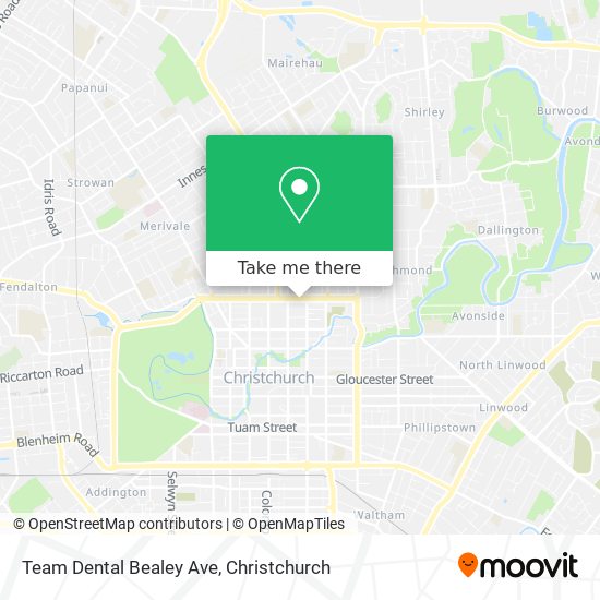 Team Dental Bealey Ave map