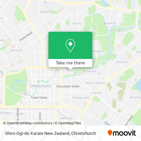 Shiro-Ogi-do Karate New Zealand map