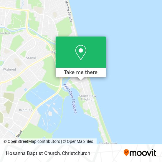 Hosanna Baptist Church map