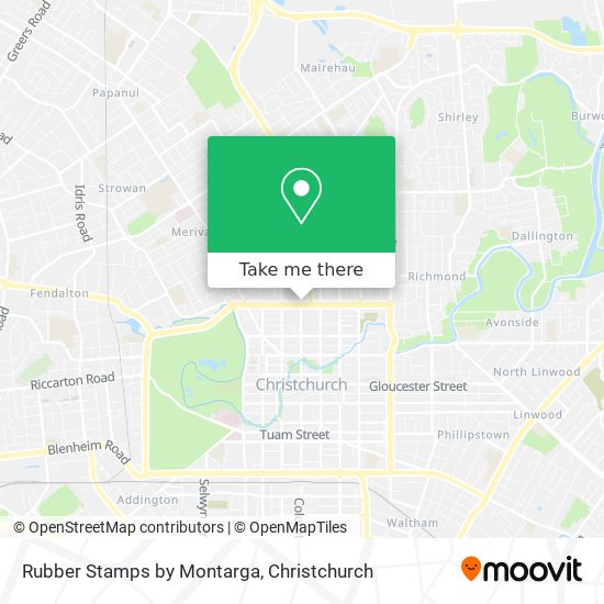 Rubber Stamps by Montarga map