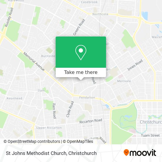 St Johns Methodist Church map