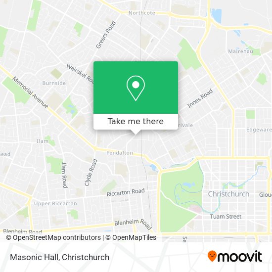 Masonic Hall map