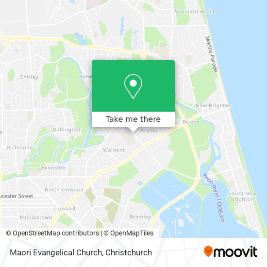 Maori Evangelical Church map