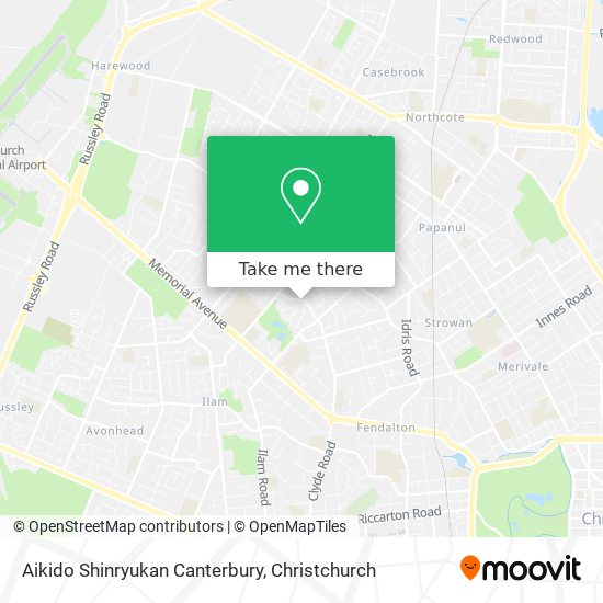 Aikido Shinryukan Canterbury map