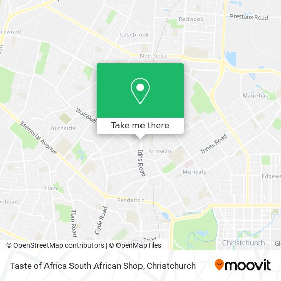 Taste of Africa South African Shop map