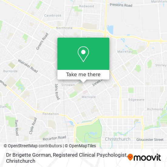 Dr Brigette Gorman, Registered Clinical Psychologist map