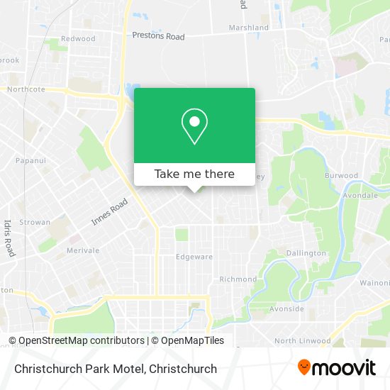 Christchurch Park Motel map