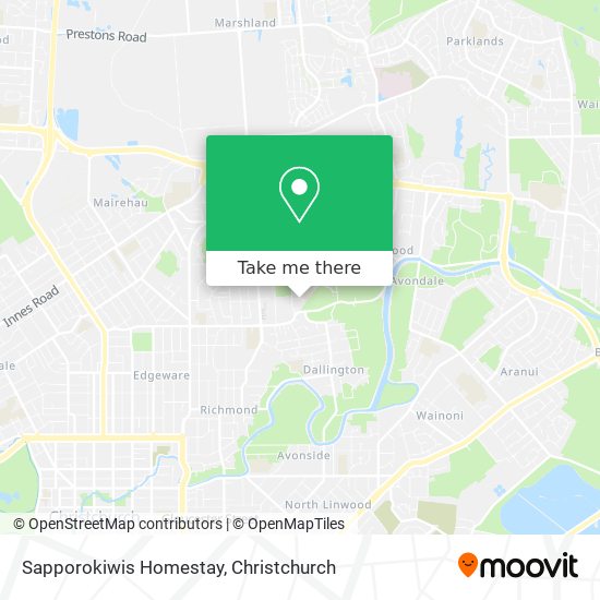 Sapporokiwis Homestay map