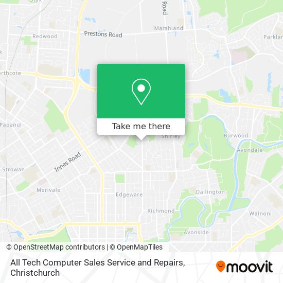 All Tech Computer Sales Service and Repairs map