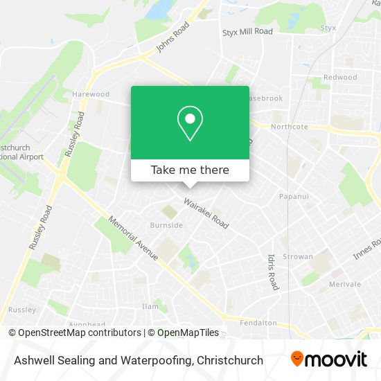 Ashwell Sealing and Waterpoofing map
