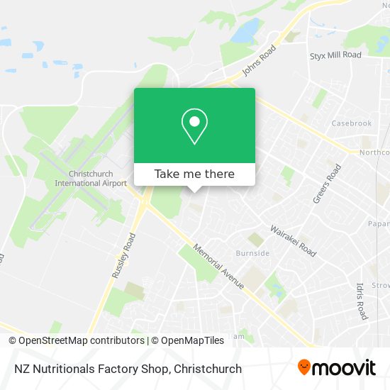 NZ Nutritionals Factory Shop map