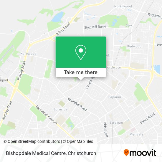 Bishopdale Medical Centre map