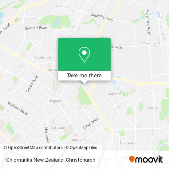 Chipmunks New Zealand map