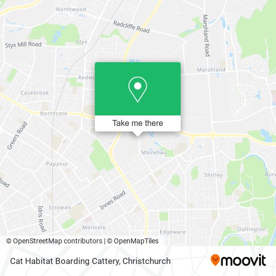 Cat Habitat Boarding Cattery map
