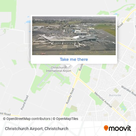 Christchurch Airport map