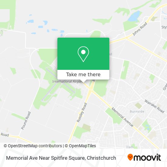 Memorial Ave Near Spitfire Square map