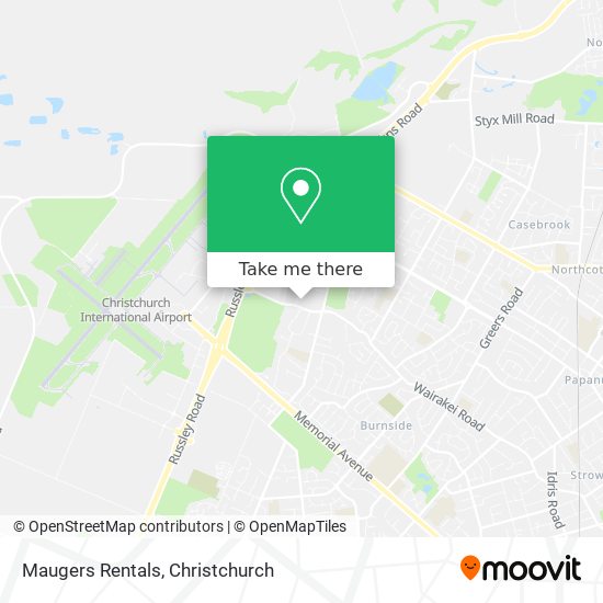 Maugers Rentals map