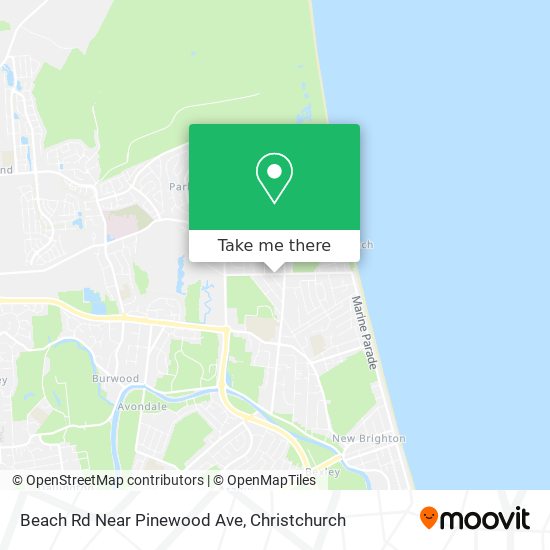 Beach Rd Near Pinewood Ave map
