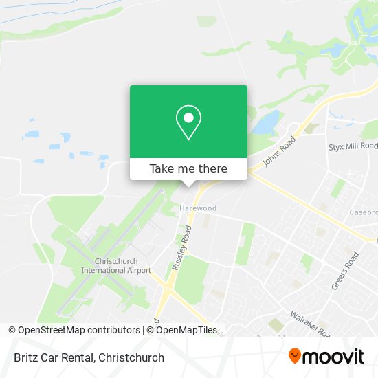 Britz Car Rental map