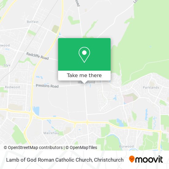 Lamb of God Roman Catholic Church map