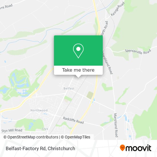 Belfast-Factory Rd map