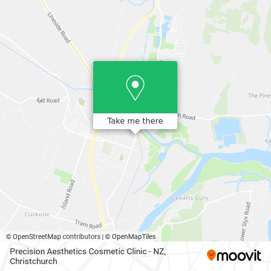 Precision Aesthetics Cosmetic Clinic - NZ map