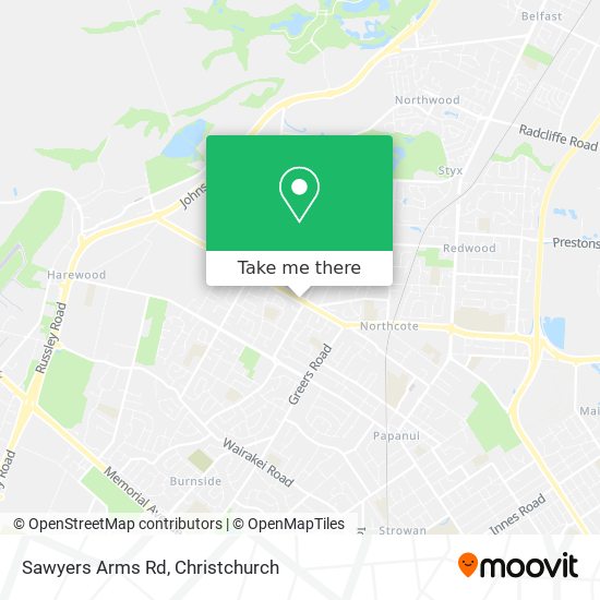 Sawyers Arms Rd map