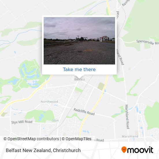 Belfast New Zealand map