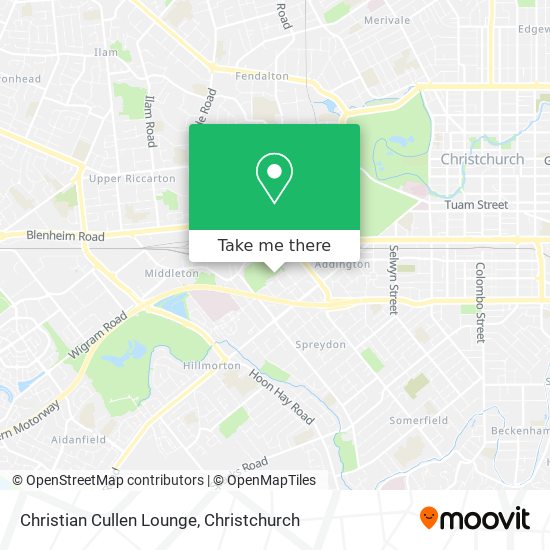 Christian Cullen Lounge map