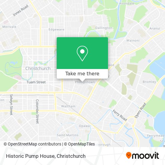 How to get to Historic Pump House in Christchurch by Bus?