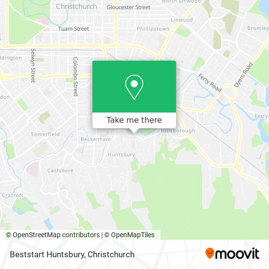 Beststart Huntsbury map