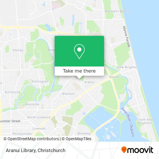 Aranui Library map